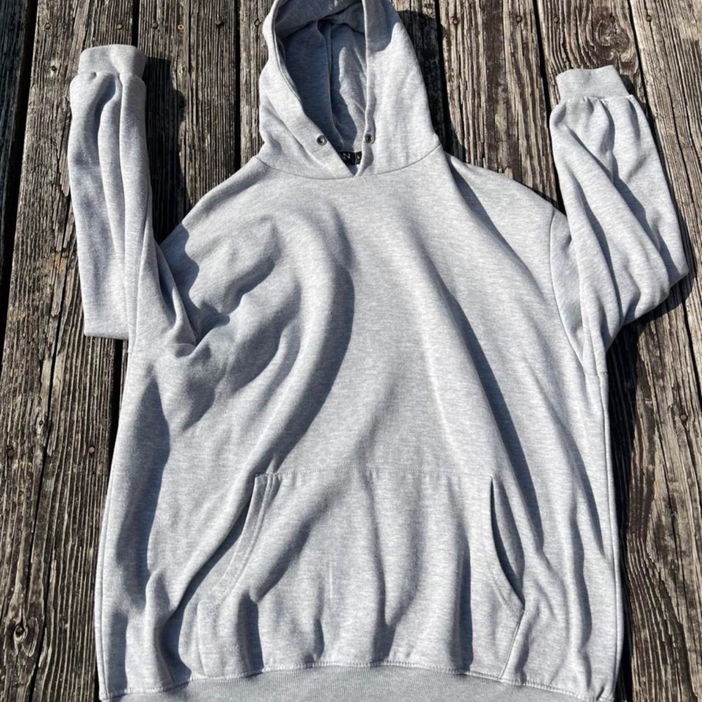 BoohooMan gat oversized hoodie